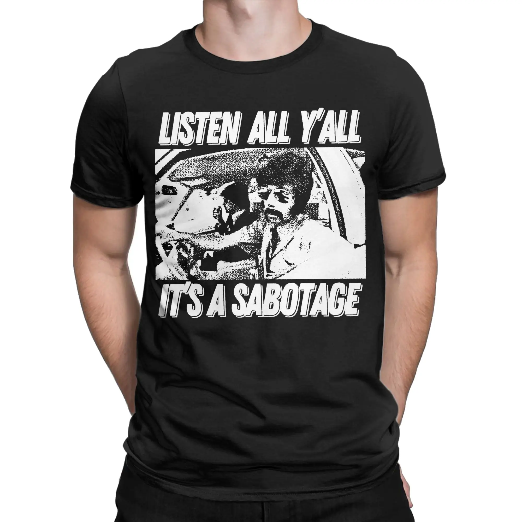 Men's Sabotage Boutique Beastie Boys Old Style T Shirt  Pure Cotton Clothes Vintage Short Sleeve O Neck Tees Gift T-Shirts