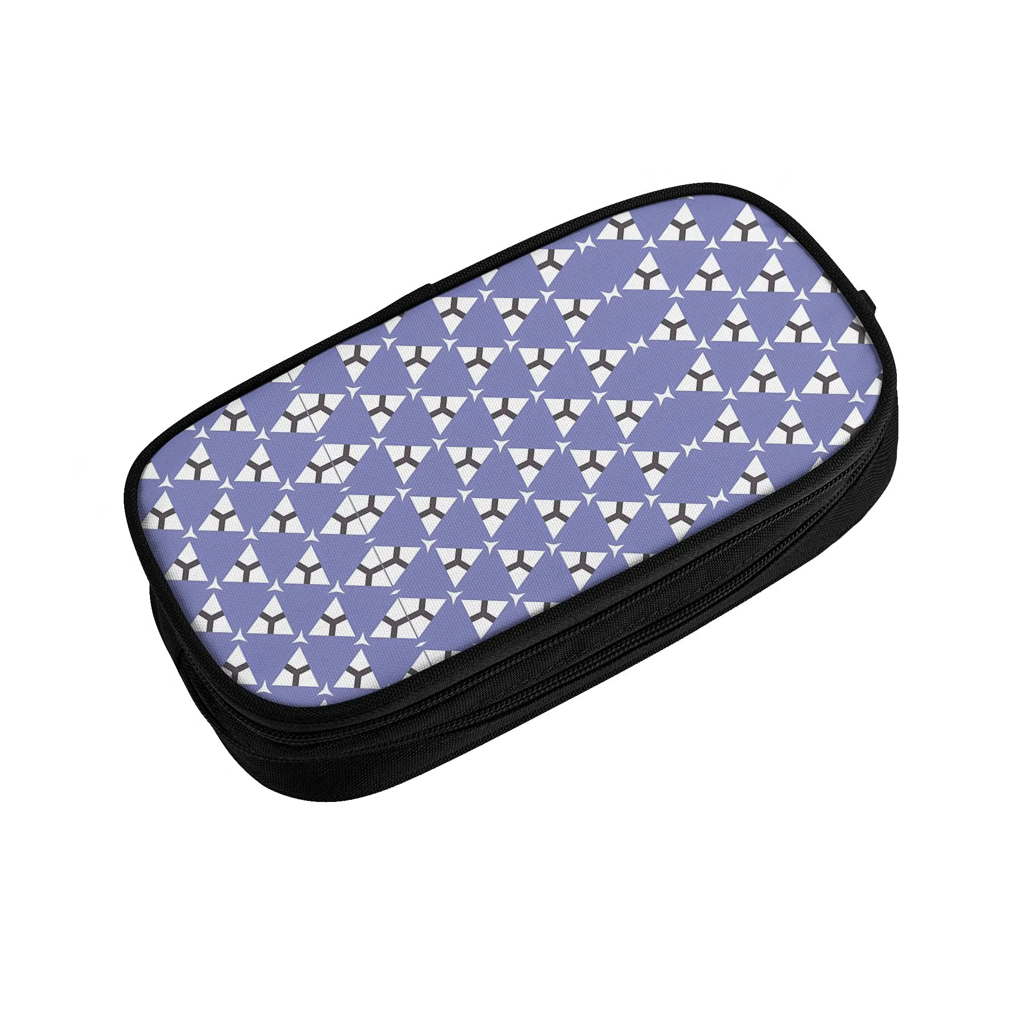 1 piece Stylish Abstract Triangular Arrow Pattern Pencil Case Teen Pen Bag Back To School School Stationery Bag