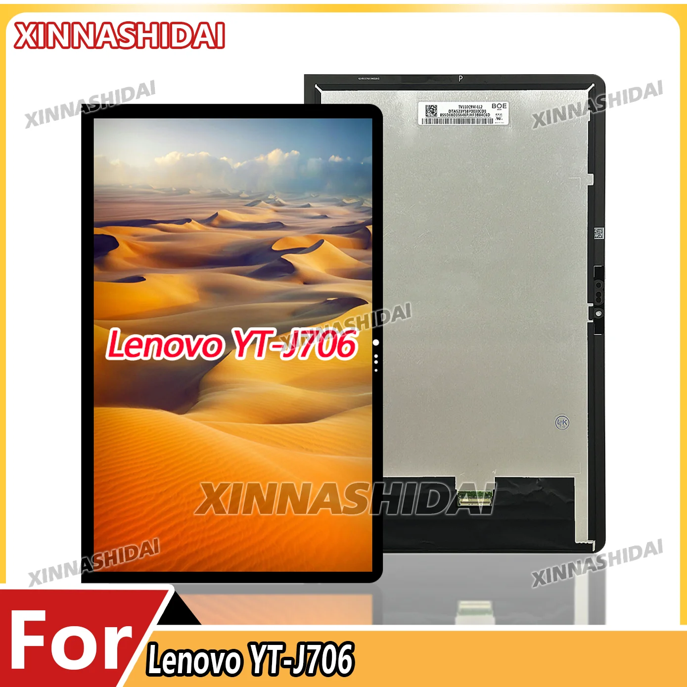 

100% Tested For Lenovo Yoga Tab 11 YT-J706 YT-J706F YT-J706X -YT-J706L Touch Screen LCD Display Digitizer Assembly Replacement