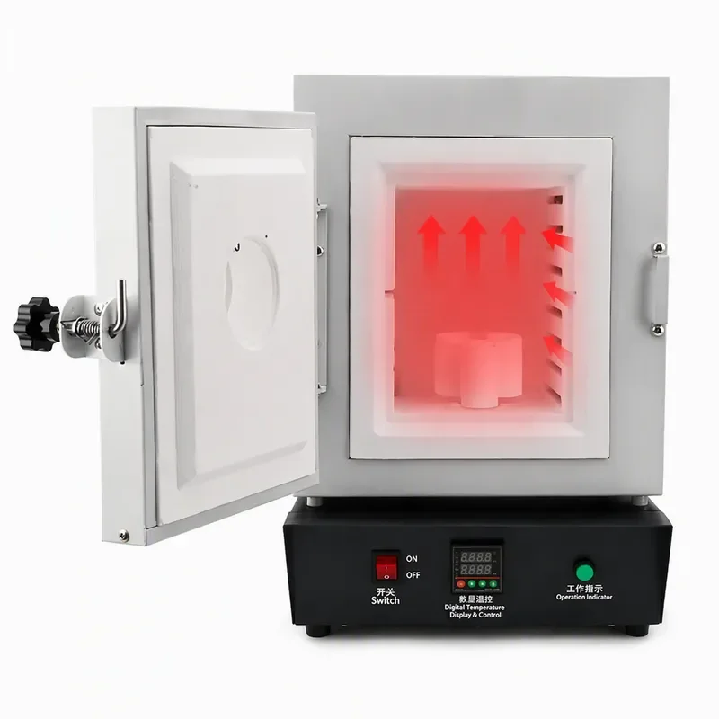 1150C Heating Furnace 1750W Constant Temperature Oven with Observation Window for Jewelry Mold Casting Muffle Furnace