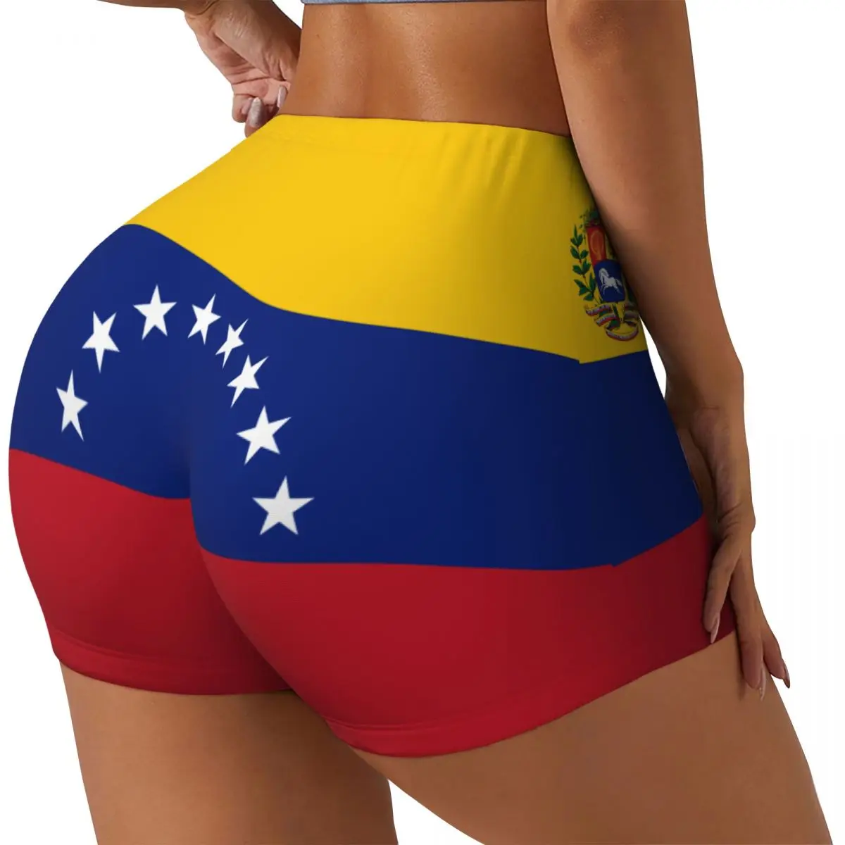 Short de Yoga drapeau du Venezuela pour femmes, Leggings de sport serrés et élastiques pour motard, vêtements de sport