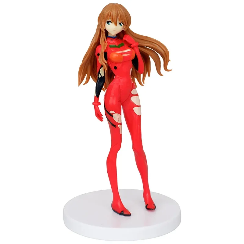 18CM Anime NEON GENESIS EVANGELION EVA Asuka Langley Soryu Kawaii Figure PVC Model Toys Doll Collect Ornaments Gifts