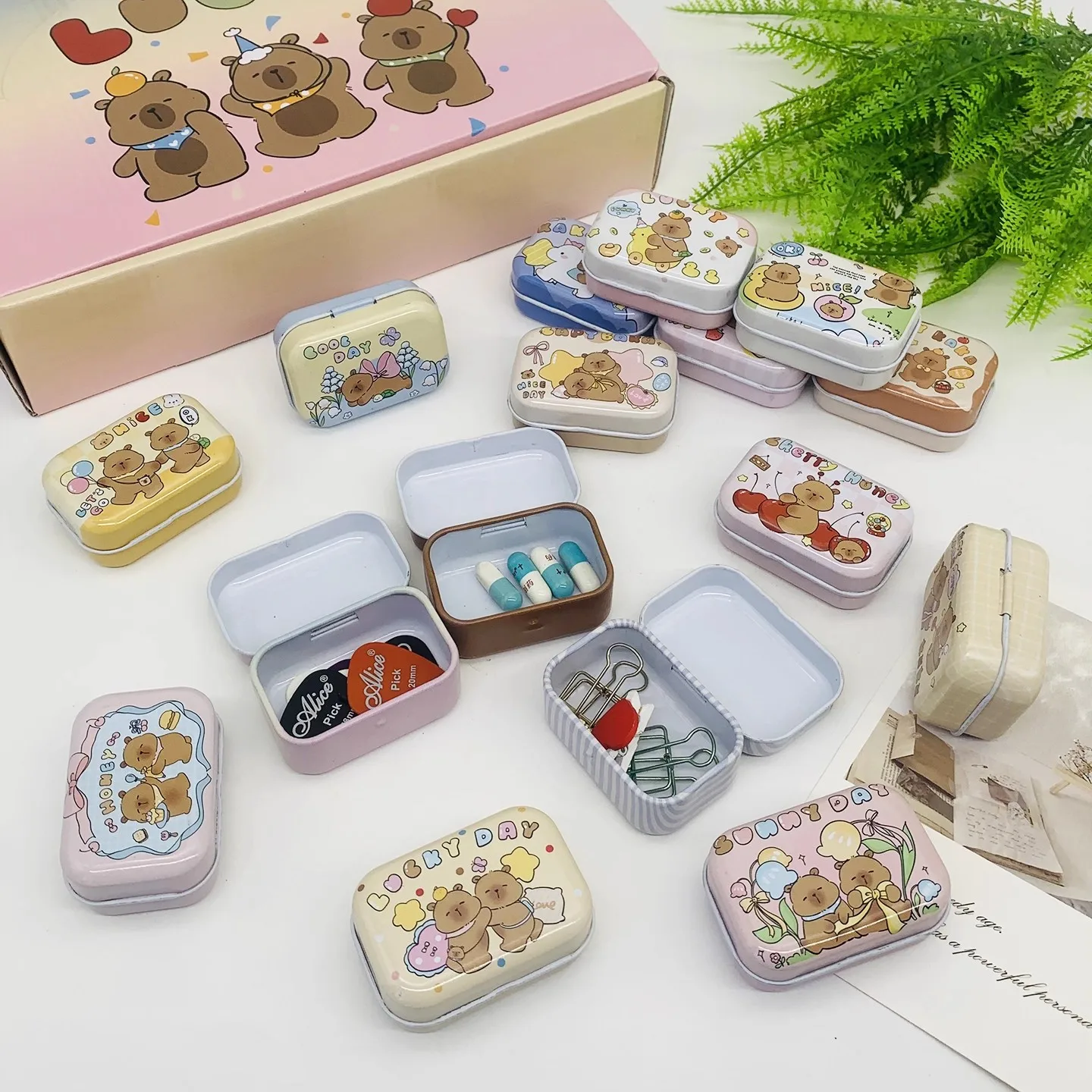 32-pezzi-1-scatola-orso-cartone-animato-animale-mini-copertura-fai-da-te-latta-di-ferro-anello-per-auricolari-matita-custodia-in-metallo-lattina-kit-pillola-scatola-regalo-per-riporre-caramelle