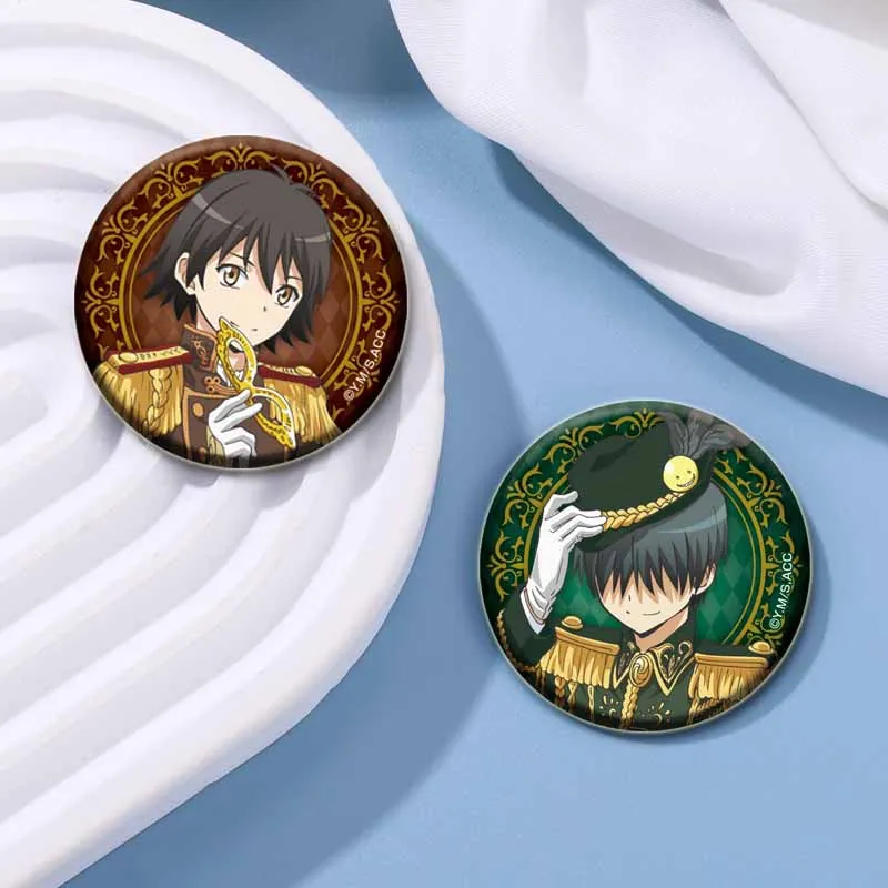 Anime Assassination Classroom Round Soft Button Pins, Broche criativo, Emblemas para decoração de roupas de mochila Presentes de moda, 58mm, 44mm