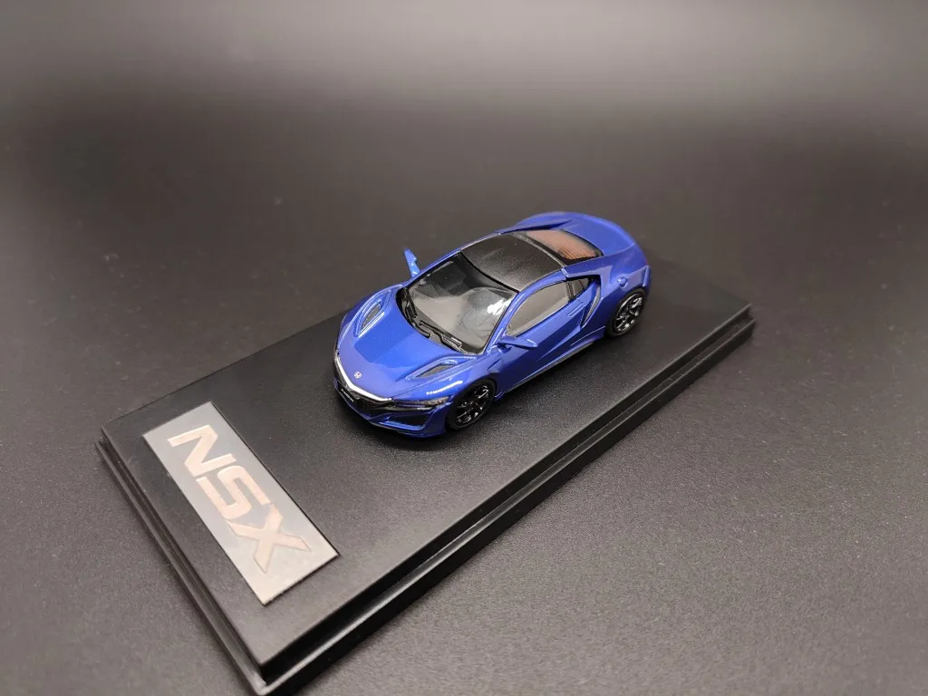 LCD 1:64 HONDA NSX Acura รถโลหะผสม Die-cast รุ่นคอลเลกชันจอแสดงผลของขวัญ