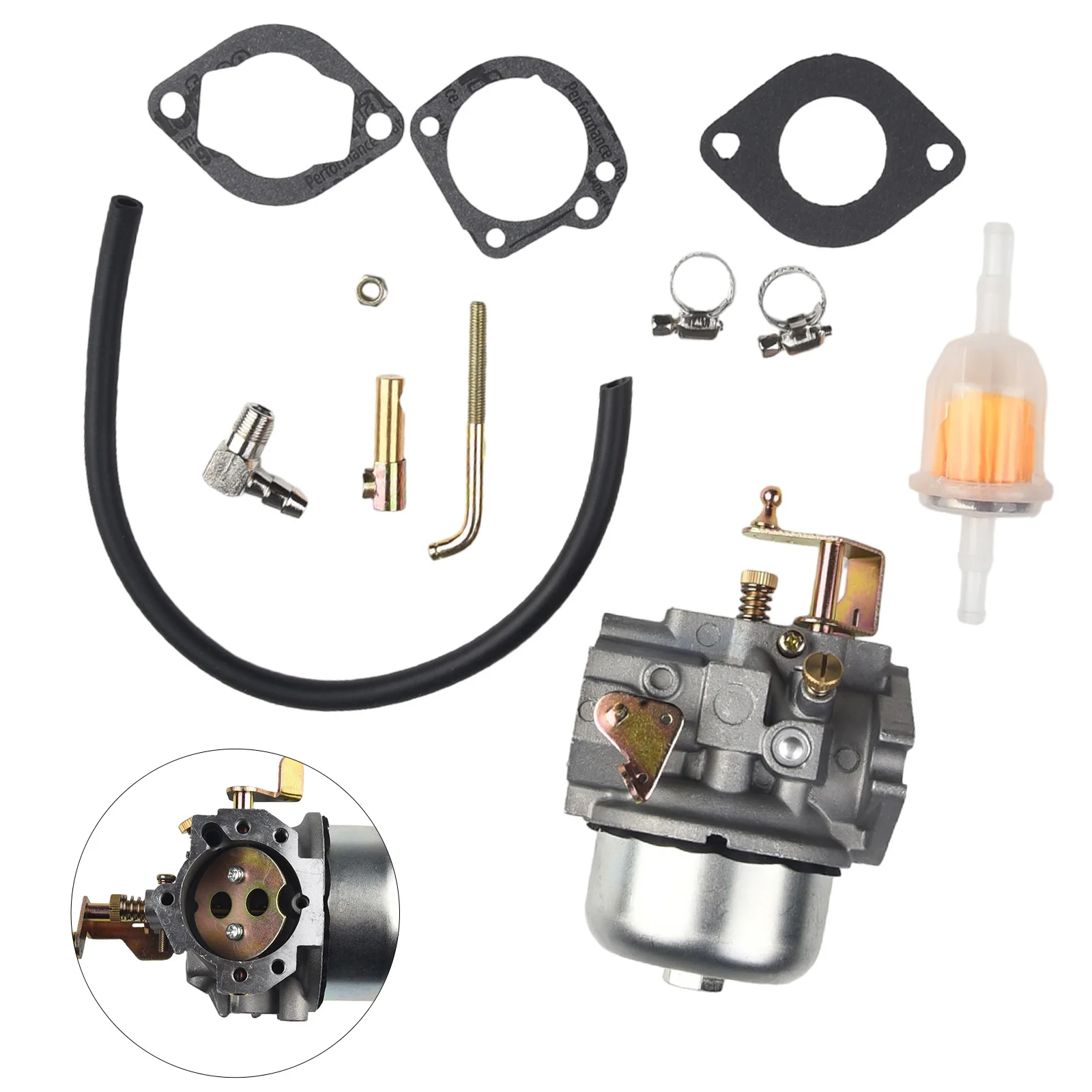 

Карбюратор двигателя, чугунный карбюратор двигателя, карбюратор для Kohler Garden Tool K341 газонокосилки M14 90 градусов, топливный фитинг