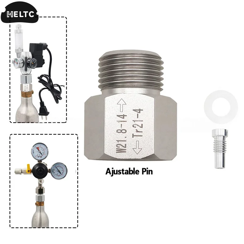 1 مجموعة TR21-4 إلى W21.8-14 تحويل محول CO2 اسطوانة الصودا اكسسوارات المياه ل حوض السمك الأسماك البيرة البيرة كورني برميل Co2 أجزاء #1
