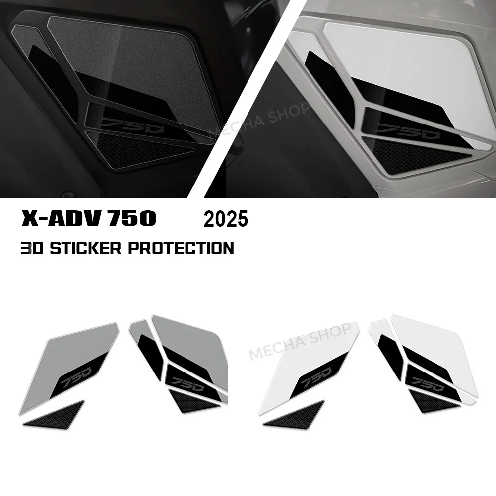 For X-ADV 750 XADV 750 2025 2026 Accessories 3D Epoxy Protective Decals Tank Side Adhesives