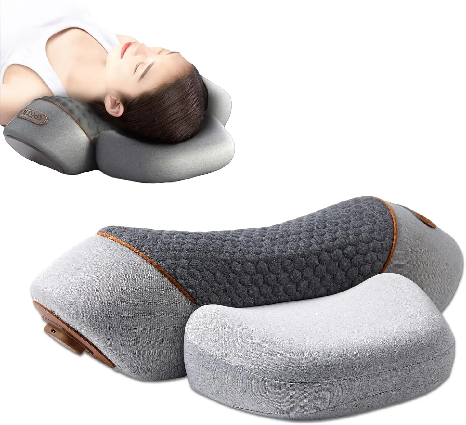 2-in-1 Neck Massager Pillow for Shoulder Deep Tissue , with Heating and Massage Function, Relieve Stress for Women