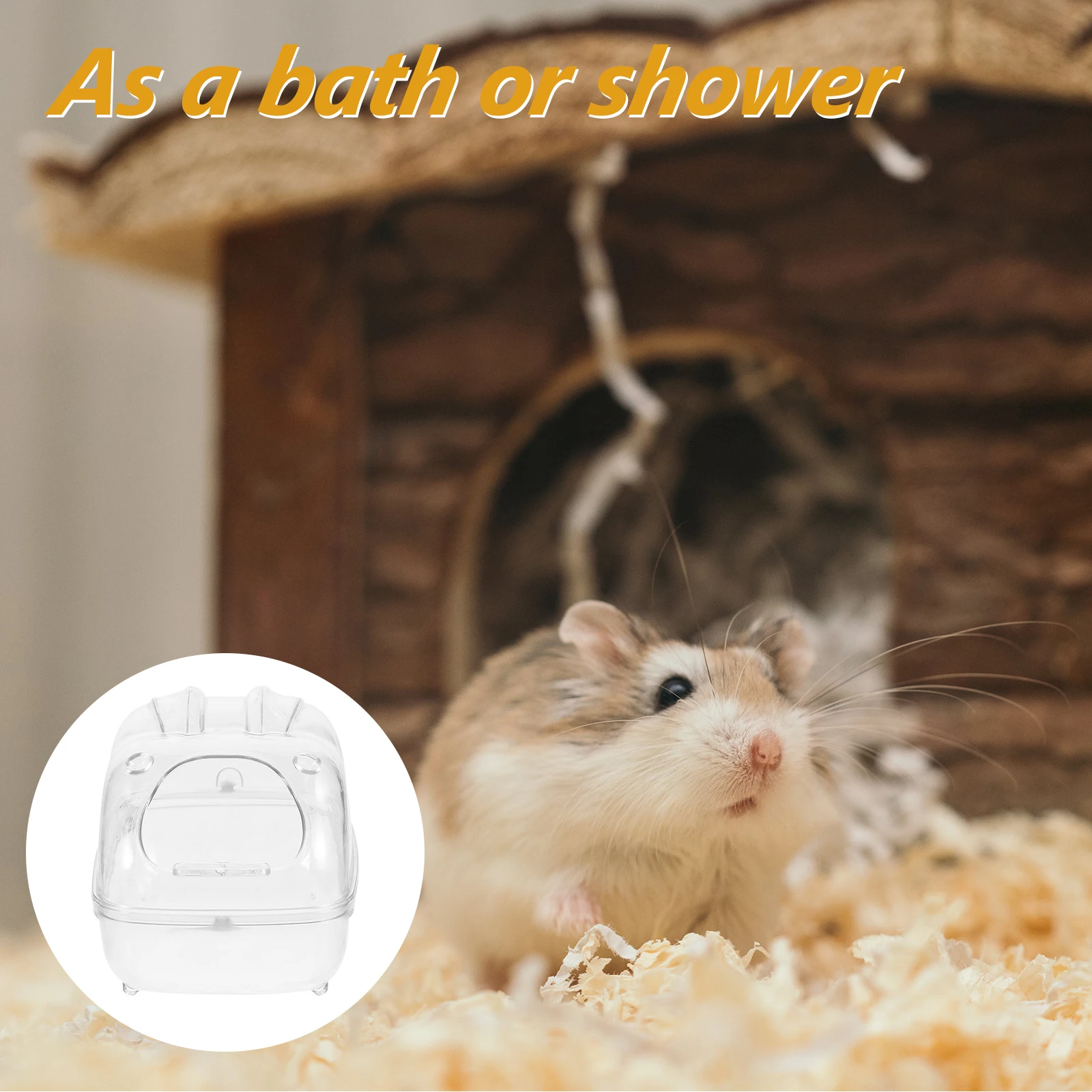 

Hamster Bathroom Supplies Small Size Transparent Acrylic Guinea Pig Chinchilla Dust Bath House Gerbil Toilet S Bathtub Pet