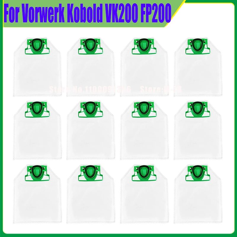 Replacement Dust Bags Kits for Vorwerk Kobold VK200 FP200 Vacuum Cleaner  Accessories Premium Filter Dust Bags Spare Parts