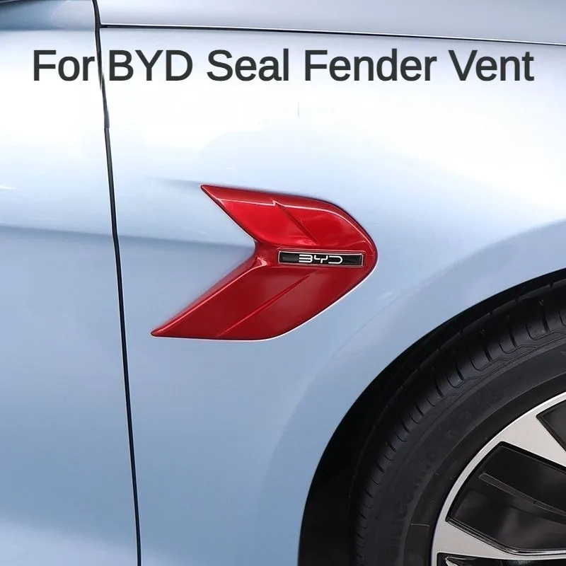 

Car Side Body Air Intake Flow Vent Wing Fender Leaf Board Panel Decoration Cover Trim For BYD Seal EV 2022 2023 2024 Accessories