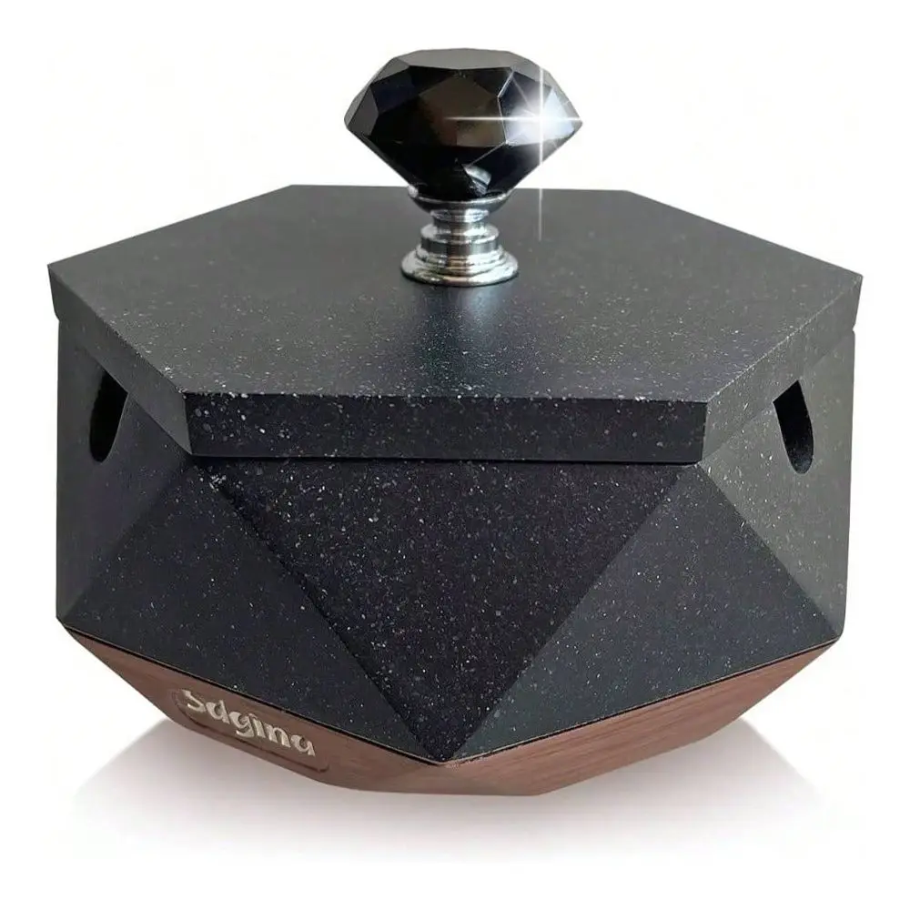 

With Lid, Decorative Ashtray Smokers With Removable Liner, Easy To Clean, Covered Ash Trays, Home Ashtrays Smokers IndoorOutdoo