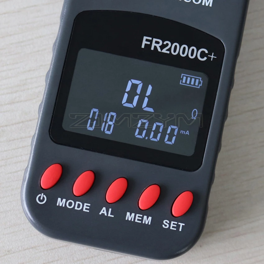 FR2000A/B/C+ FR2000+ Digital Clamp On Ground Earth Resistance Meter Tester Lightning Protection Lightning Ground Tester Meter