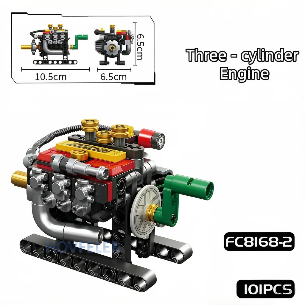 2/3/4/6/8 Cylinder Turbo Engin - Kids Education Kit ulasan dan harga
