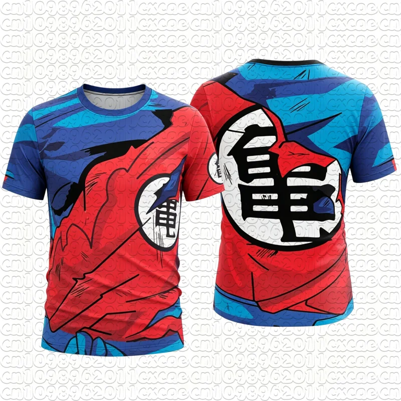 Dragon Ball Kame Symbol Print Quick Dry T-Shirt 2026Men Kids Oversized Loose Sports Tee Breathable Anime Basketball Football Top