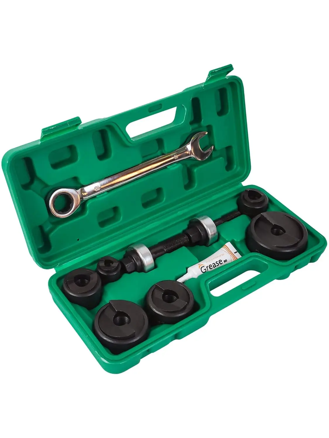 

Professional Manual Knockout Hole Punch Kit for Electrical Conduit, 1/2" to 2" Sizes - Precise KO Tool Set