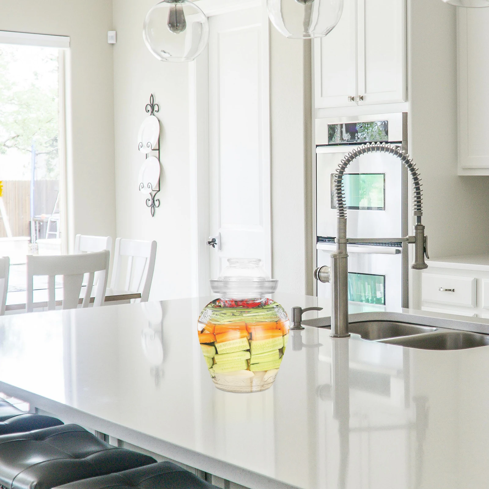 

Food Storage Glass Can Premium Quality Non Oxidizing Pickle Jar Seal for Long Term Vegetable Fermentation and