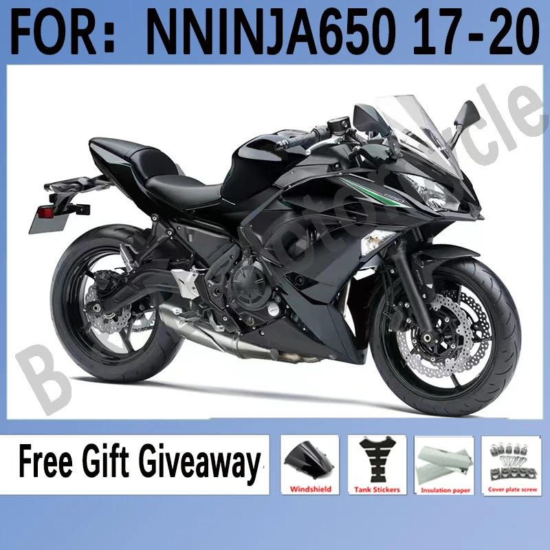 

New Motorcycle Fairings kit for KAWASAKI ER-6F 2017 2018 2019 ER6F 17 18 19 ninja650 Fairings EX 650 NINJA 650 set Black