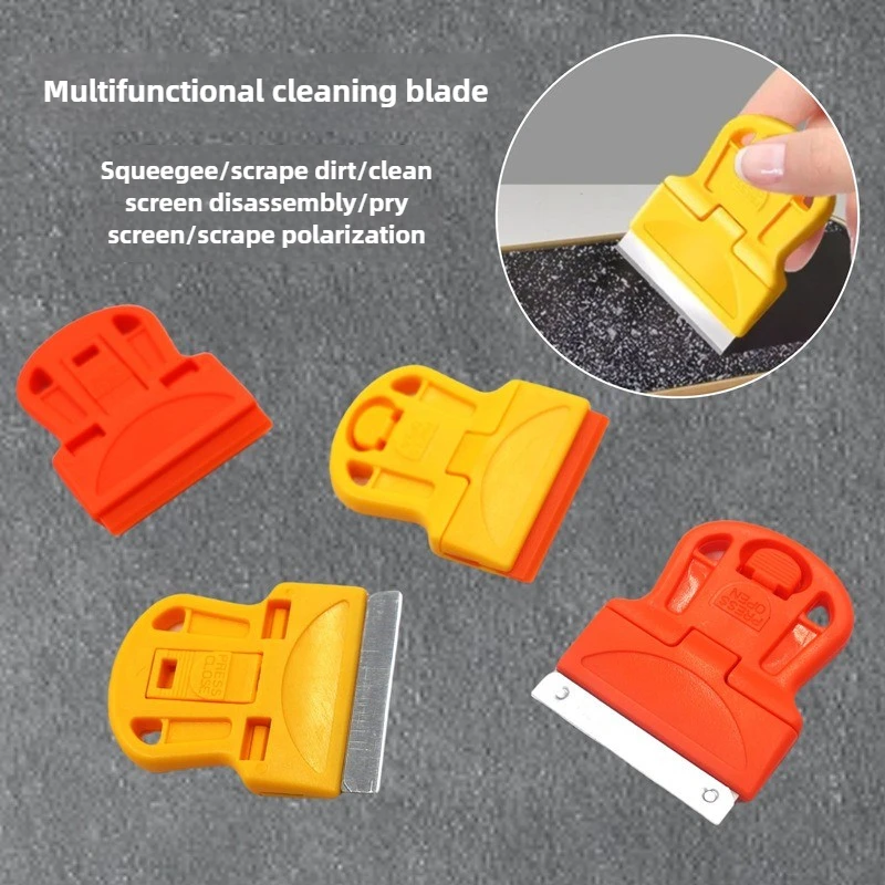 

Nail Art Stamping Plate Single-Ended Glass Clean Scraper Car Window Film Clean and Adhesive Removal Tool Suitable for Home Use