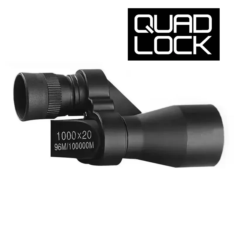 

QUAD LOCK Portable Mini Monocular Telescope 1000x20 High Magnification for Outdoor Hunting Camping Fishing Zoom
