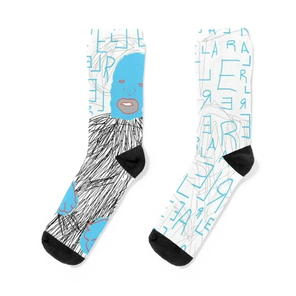 EARL SWEATSHIRT of ODD FUTURE with a light blue hue Socks hip hop Run sport Socks For Women Men's