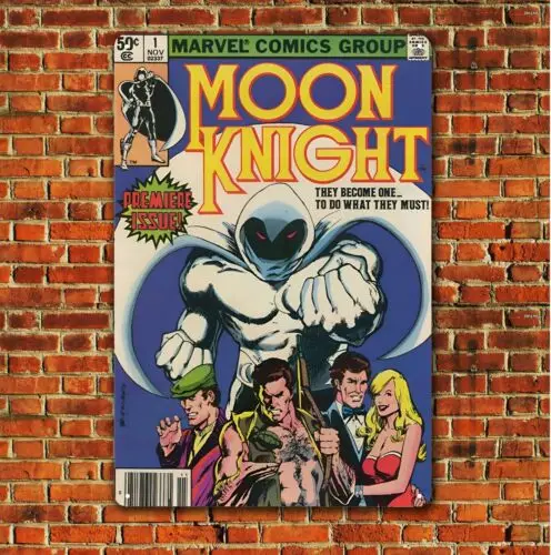 Moon Knight 1 Retro Collectable Comic Book Metal Poster Tin Sign - 20x30cm Plate sign