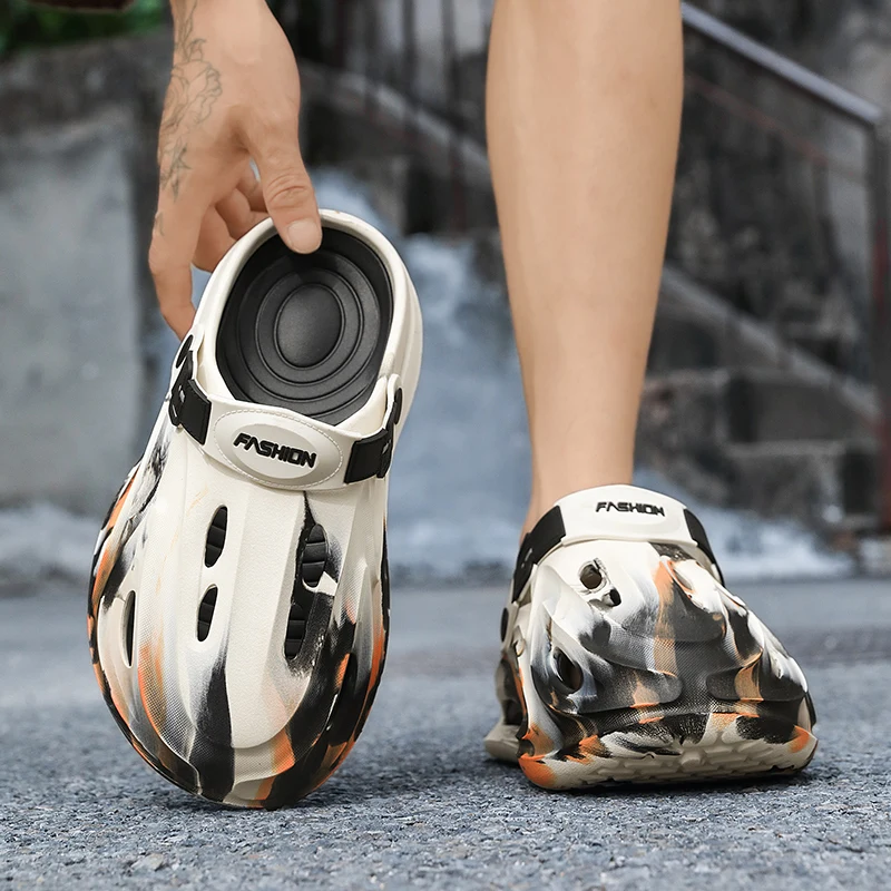 Men's 2025 New Summer Outer Wear Sports Non-Slip Anti-Odor Thick-Soled Beach Two-Wear Sandals and Slippers - view 6