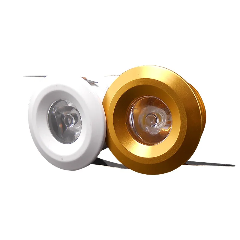 Led Recessed Cabinet mini Spot light 1W 3W Mini downlight Include Led Driver AC85-265V 40x25mm 8 Color Emitting Light