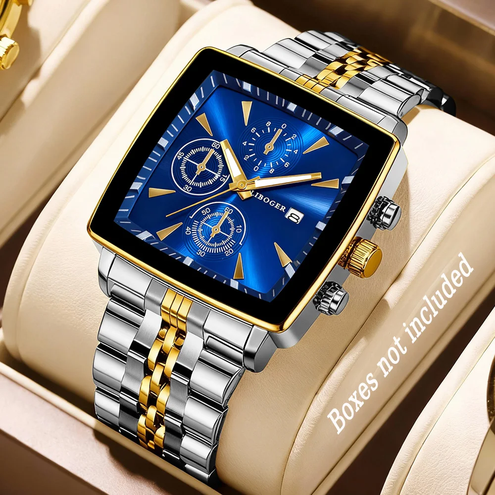 1pc casual and fashionable men's  dial quartz watch combination, suitable for daily wear
