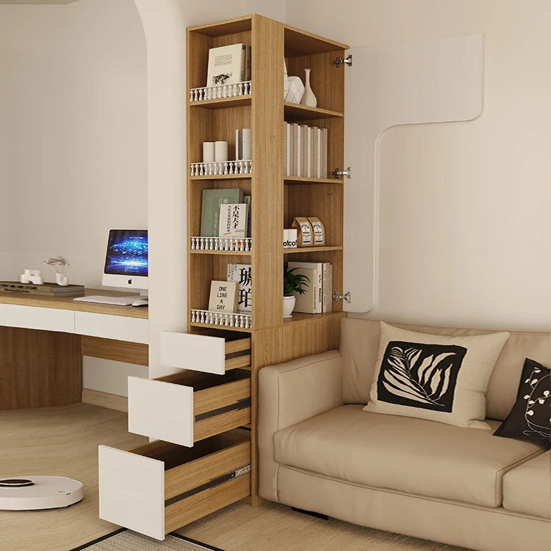 Living room corner cabinet corner cabinet bedroom  bookshelf  shelf study triangular bookcase floor sofa