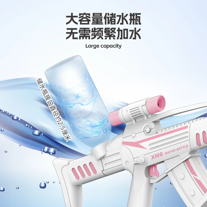 Pistola ad acqua Giocattolo estivo Sport acquatici Assorbimento automatico Pistola ad acqua elettrica Giocattoli Pistola ad acqua ad alta pressione per bambini e adulti