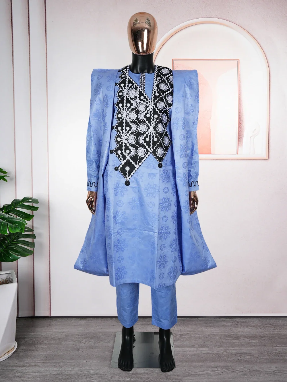 

2026 модная африканская одежда для мужчин, традиционный наряд Дашики, халат, топы с вышивкой, брюки, костюмы, мусульманская одежда для свадебной вечеринки