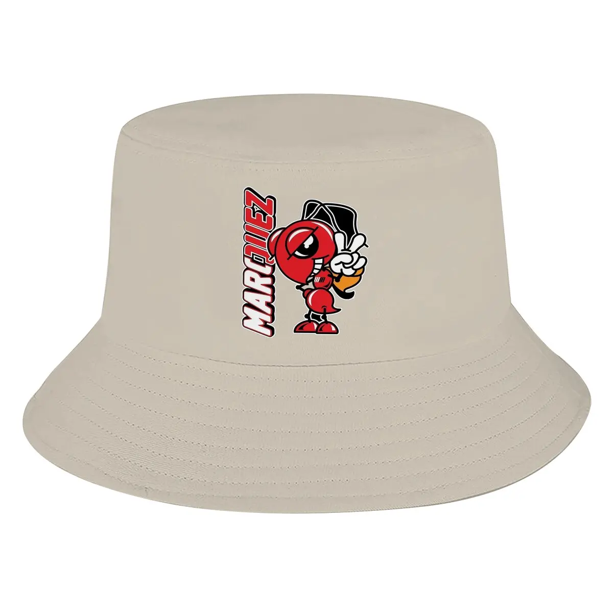 3D Printing Cool Red Ant From Marquez Logo Essential Design Men's and Women's Fisherman Hat marquez Beach  Hat Couple gift