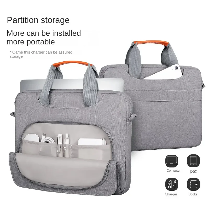 Suitable for 14,15,16 inch laptop bags, laptop inner bags, shock resistant and scratch resistant single shoulder crossbody bags