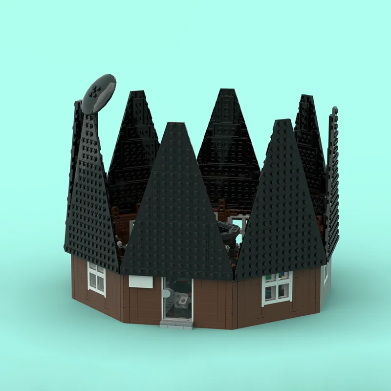 وحدات بناء المدينة نموذج Moc اللبنات مقهى مثمنة نموذج التكنولوجيا الطوب لتقوم بها بنفسك تجميع عطلة مجموعة ألعاب الهدايا #3