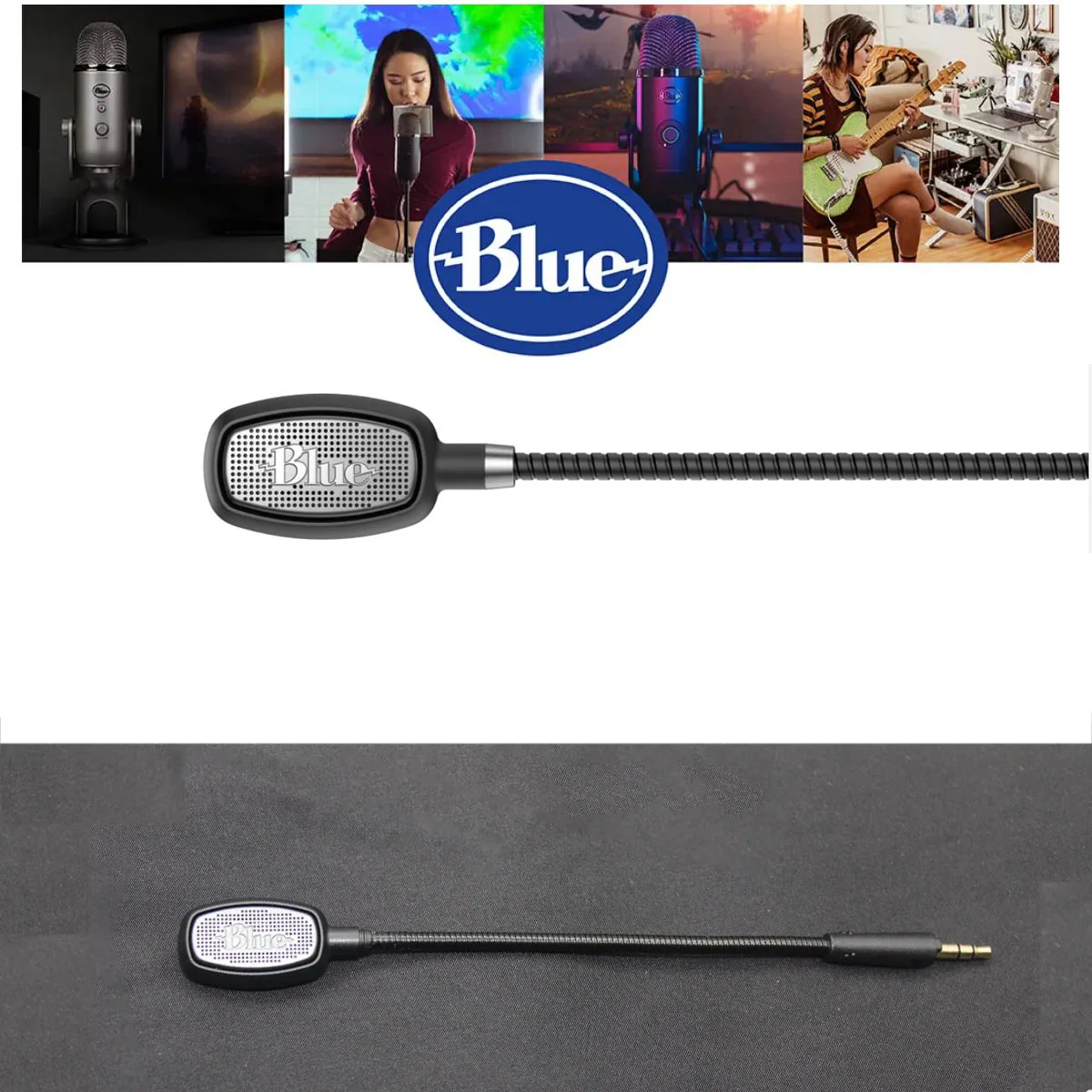 

Blue Microphone Build For Razer Blackshark V2 PRO Wireless 2.4G Bluetooth headphones V2pro 2023 Version, Unidirectional Mic