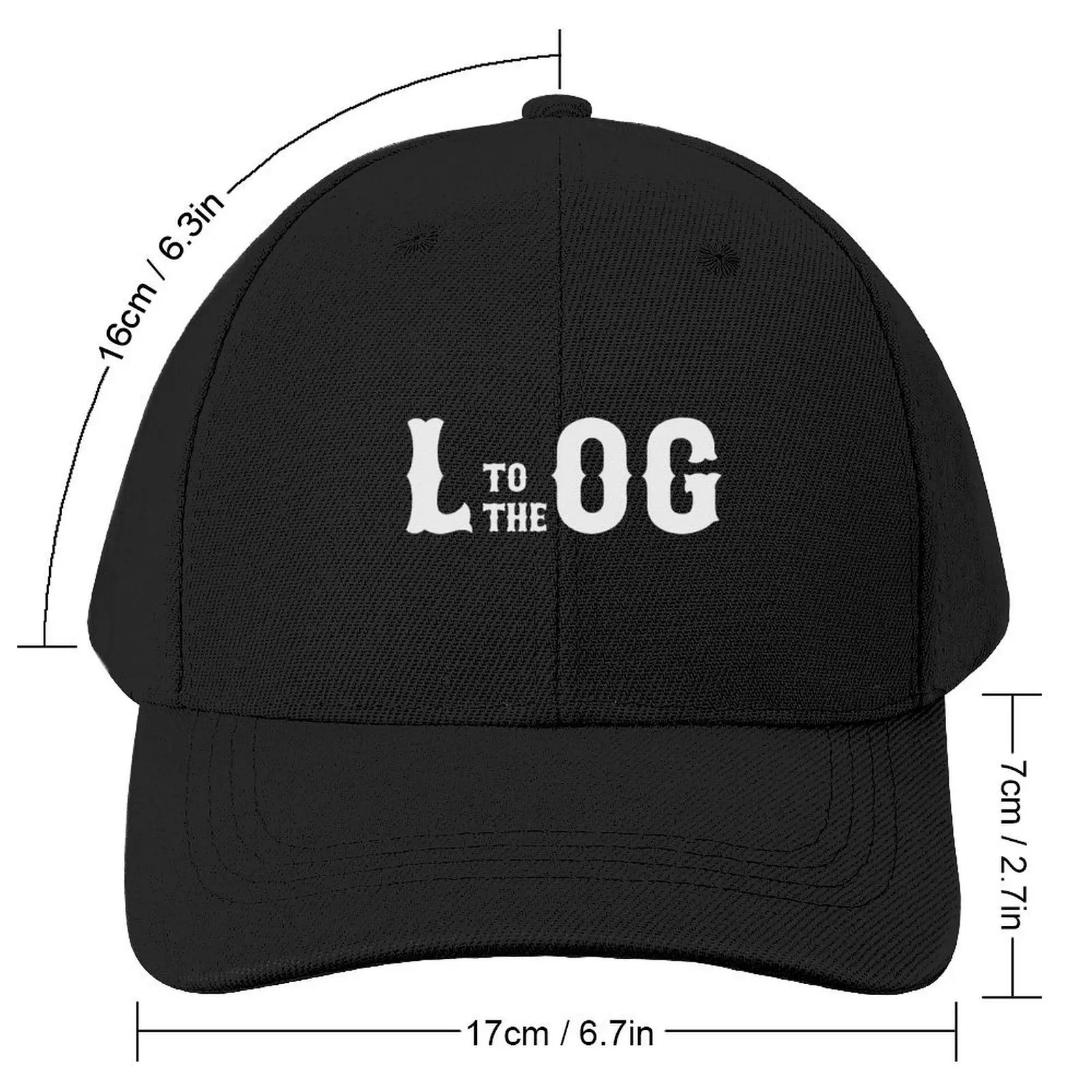 L to the OG typography Baseball Cap Rugby Golf Hat Man Hat Baseball Cap New In Hat Boy Child Women's