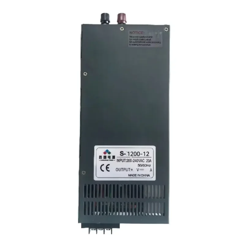 Industrial S-1200-12 1200W High Power Switching Power Supply 12V100A Output with 220V/110V Input 100A Output