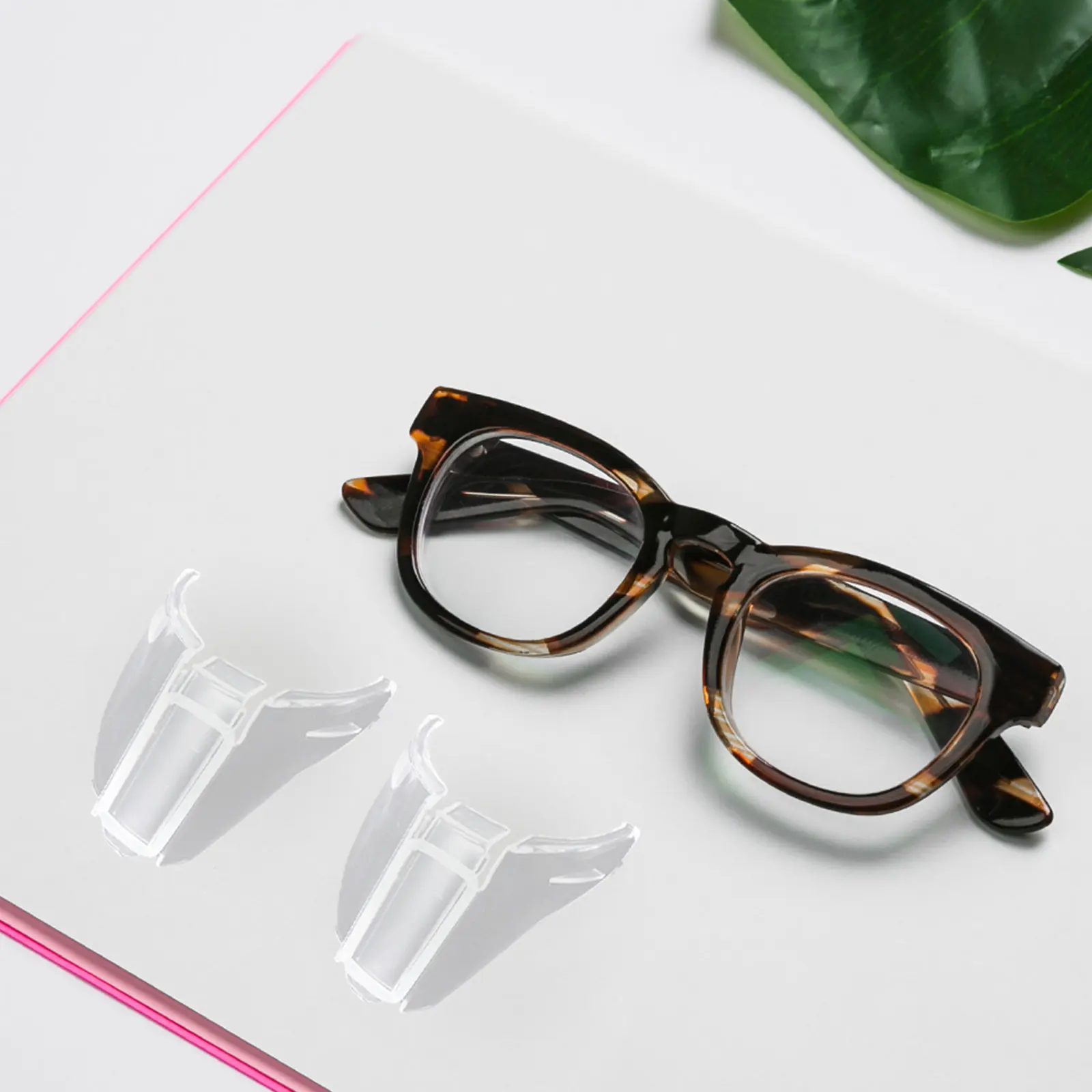

2Pcs Protective Side Shields for Safety Glasses - Flexible Clear Eye Protection for Long Term Wear Suitable Lab Hospital