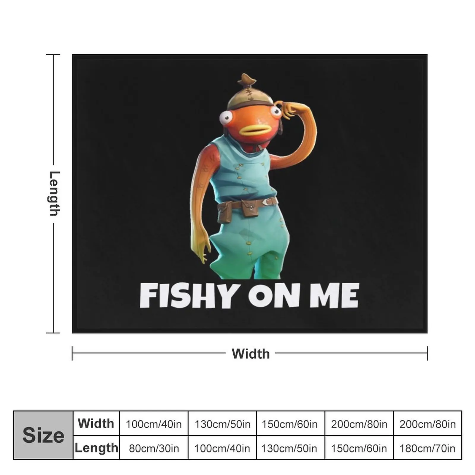 Fishy on me Throw Blanket Single Sofas Sofa Throw Blankets