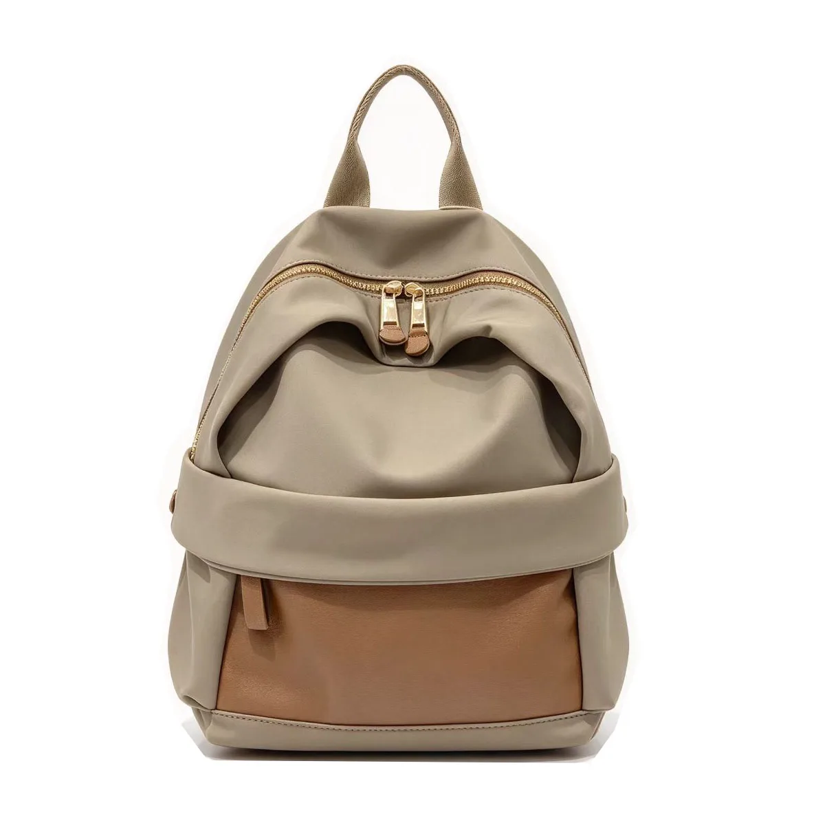 Waterproof Soft Daily Backpack Women Spacious Multi Pockets Patchwork Travel Knapsack Lightweight Ladies Shoulder Bag