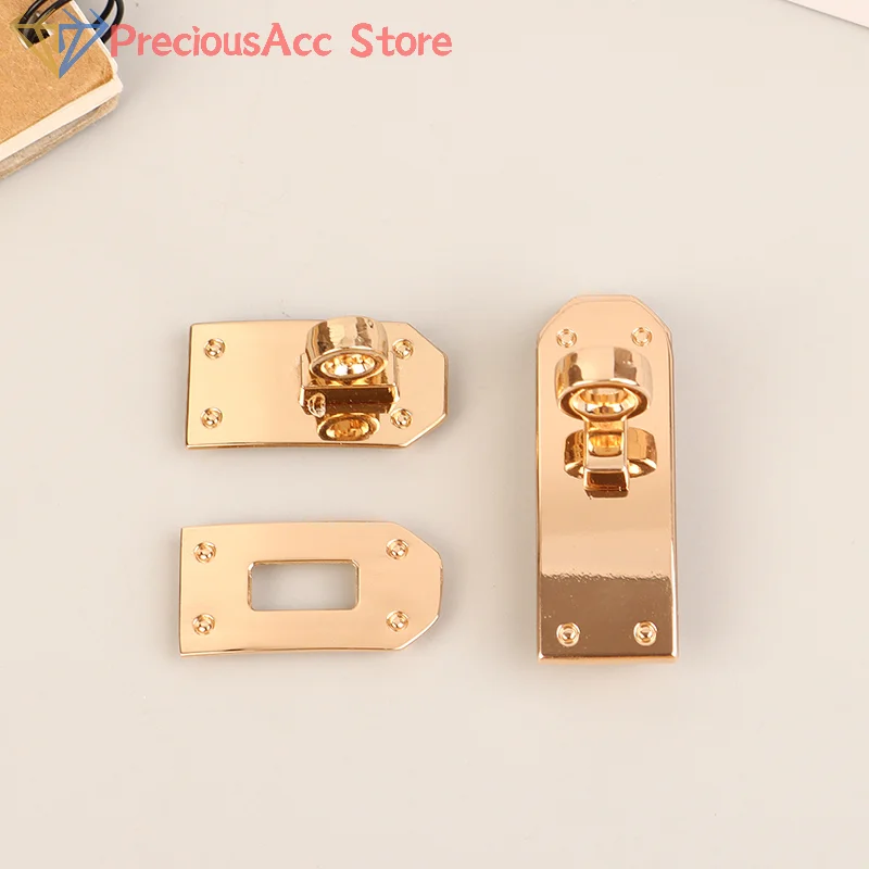 1Set Fashion Bag Lock Set Metal Buckles Clasp For Bag Strap Women Handbag Purse Twist Locks DIY Hardware Accessories