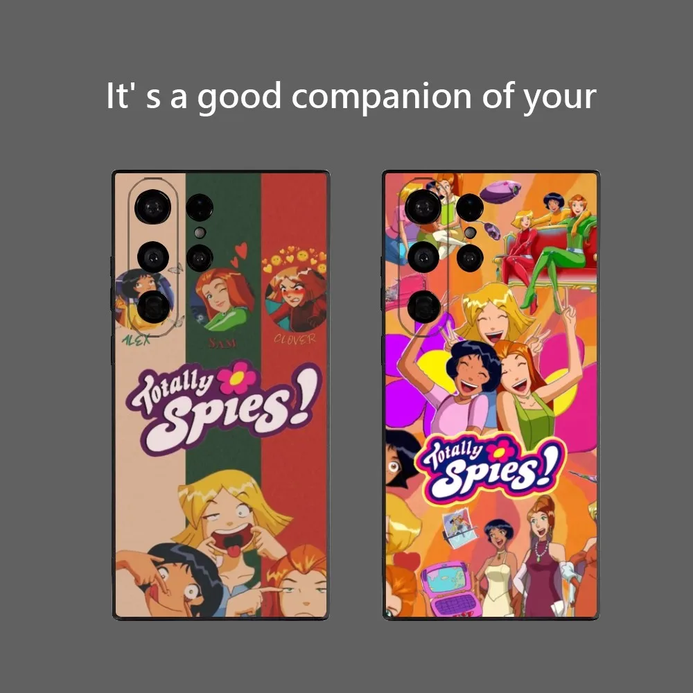 Popular Anime T-Completely Spies! Phone Case For Samsung Galaxy S25 Ultra S22 S23 S24 Ultra S21 S20 5G Protective Soft Silicon