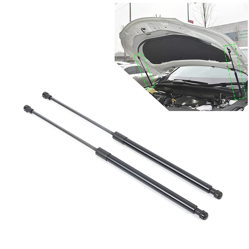 For Lexus RX 2016-2022 Carbon Steel Black Car Front Hood Hydraulic Rod Slow Down Rod Support Rod Car Decoration Accessories 2Pcs