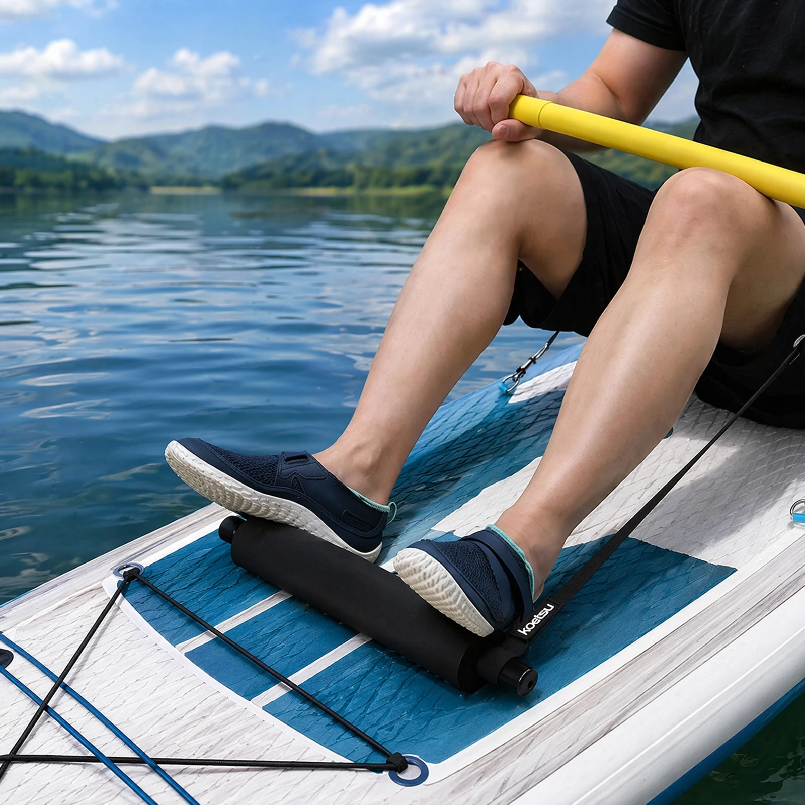 Practical Kayak Seat Feet Brace Multi Purpose Lightweight Boat Foot Rest Universal Boating Accessory for Inflatable Boats Canoe