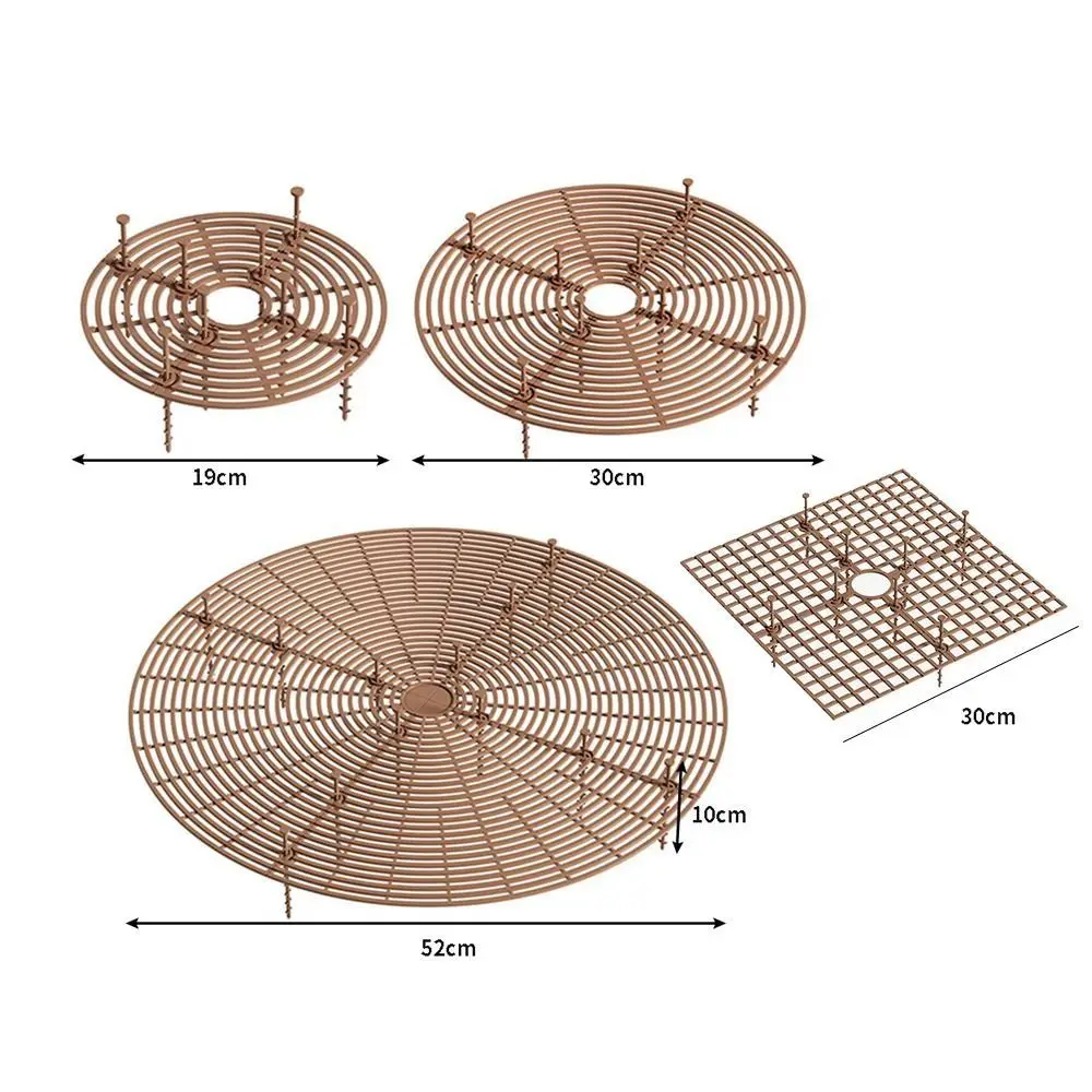 كوتابل وعاء النبات الحرس جولة/مربع الصدأ واقية غطاء وعاء الزهور متعددة الاستخدام 19 سنتيمتر/30 سنتيمتر/52 سنتيمتر شبكة حماية النبات ديكور المنزل