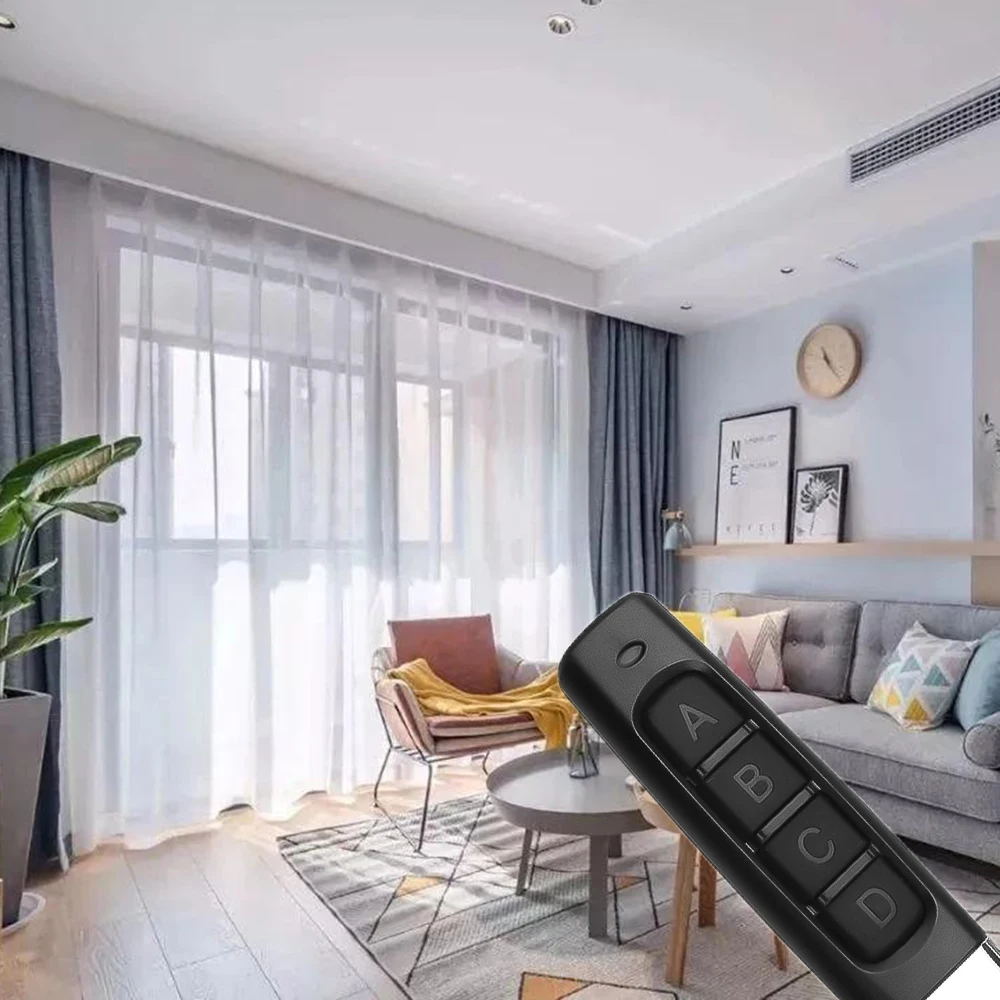 433MHZ Cloning Remote Control Auto 4 Key Buttons Code Opener Garage Gate Door Remote Control Duplicator Copy For Home