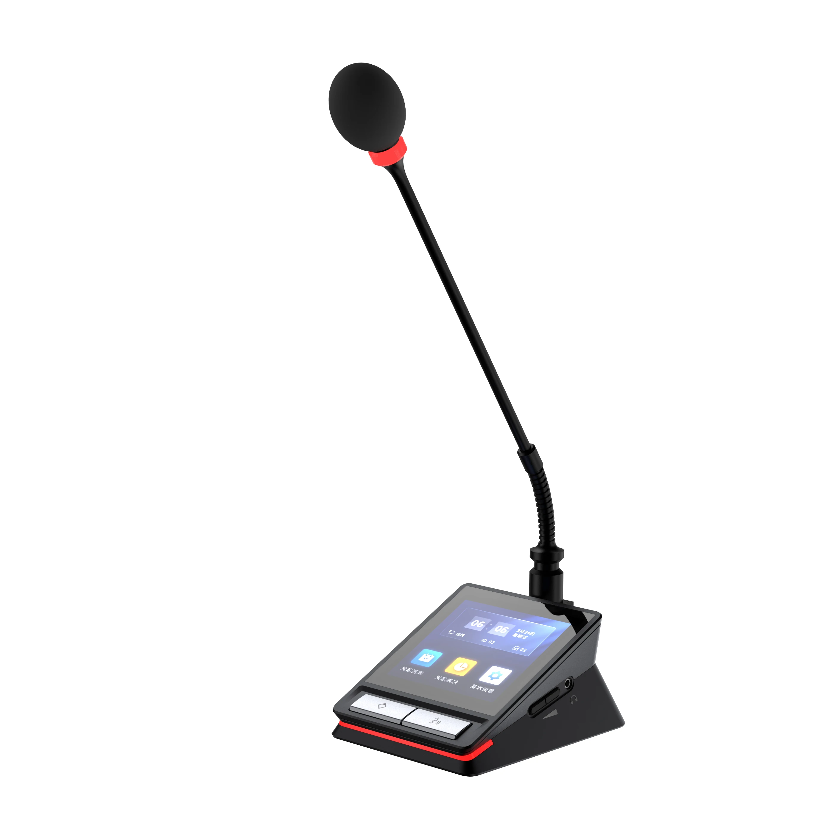 

Mixed Wired & Wireless Gooseneck Microphone Audio Conference System for Meetings & Lectures in Meeting & Lecture Rooms
