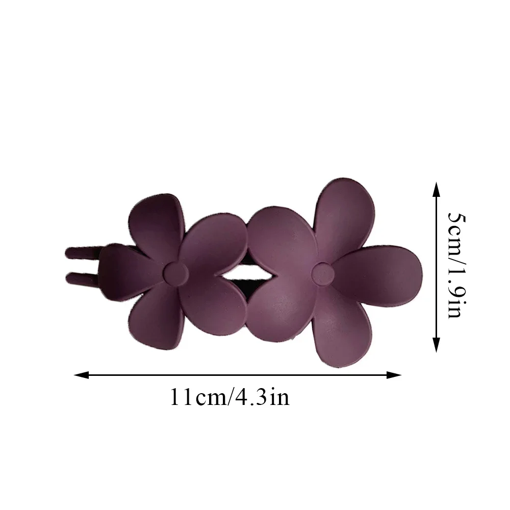 Frosted Flower Hair Clip Claws Matte Hair Claw Clips for Women Girls Thin Thick Curly Girls Kids Hair Accessories Barrettes